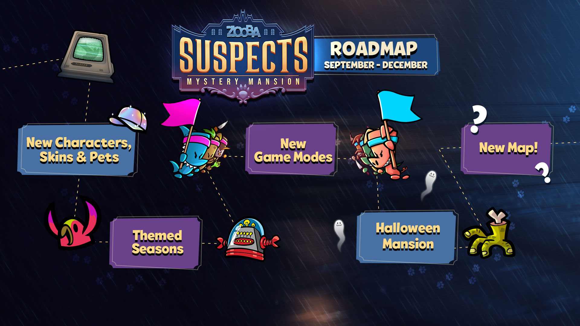 Suspects mystery mansion characters